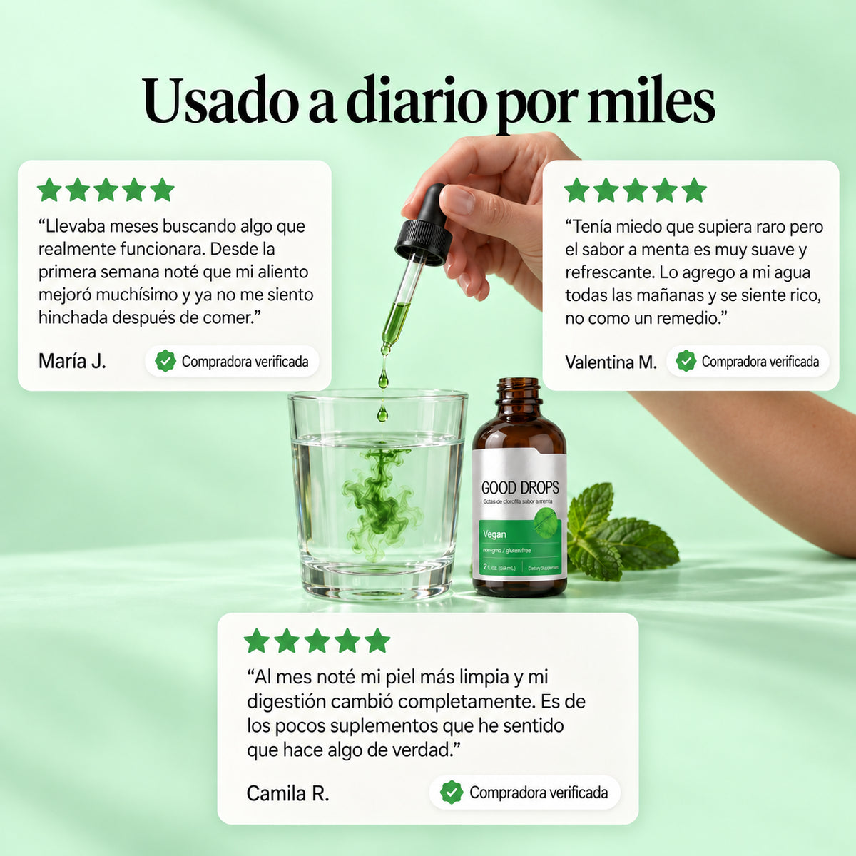Chlorophyll Liquid Drops