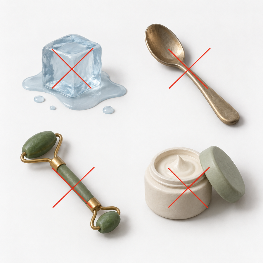 2. Por qué el hielo, la cuchara fría y el jade roller no logran mover ese líquido de verdad